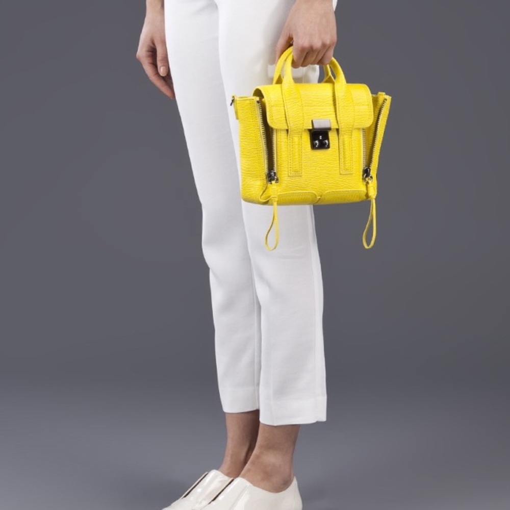 3.1 Phillip Lim Neon Yellow Mini Pashli Bag